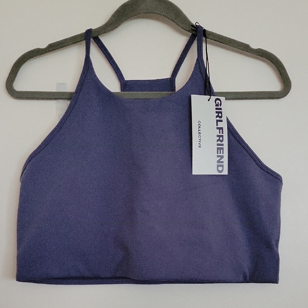 Girlfriend Collective Blue Sports Bra